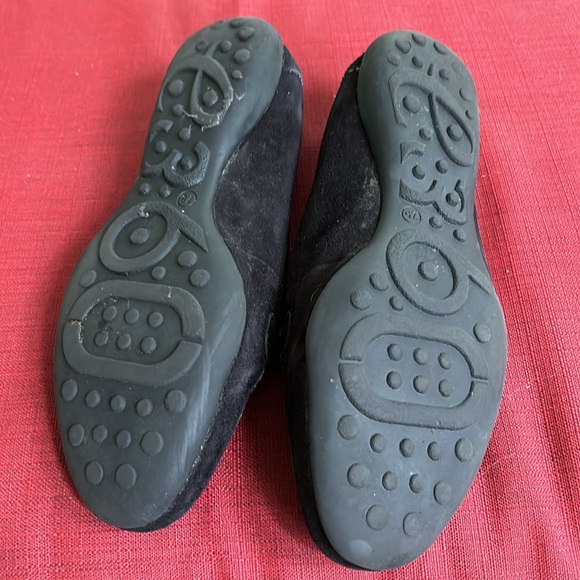 E360 Easy Spirit black suede loafers, women’s size 7.5 - Picture 3 of 3